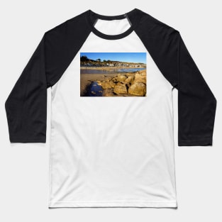 Lyme Regis Town Beach & Seafront Baseball T-Shirt